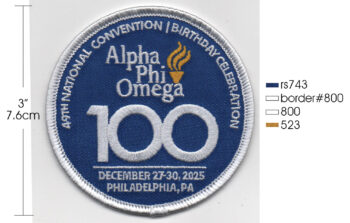 3 inch Centennial Round Patch