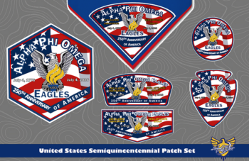 6 Piece Sesquicentennial patch Set w/o Neckerchief